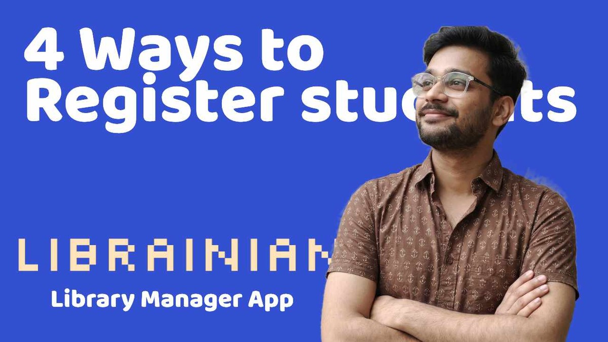 Simpleb Library 4 Simple Ways to Register Students in Librainian (Library Management App)