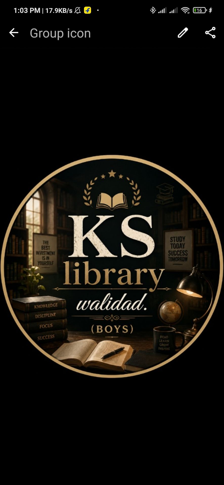 MR. King Library. Walidad Logo